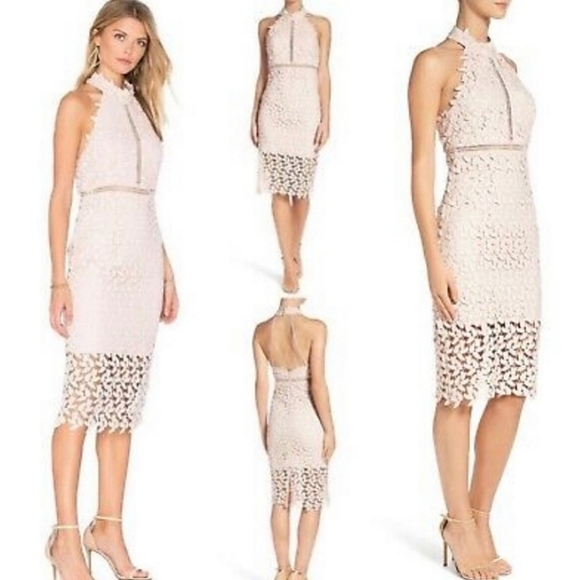 Bardot Gemma Dress Light Pink 10/ Large - Picture 12 of 12